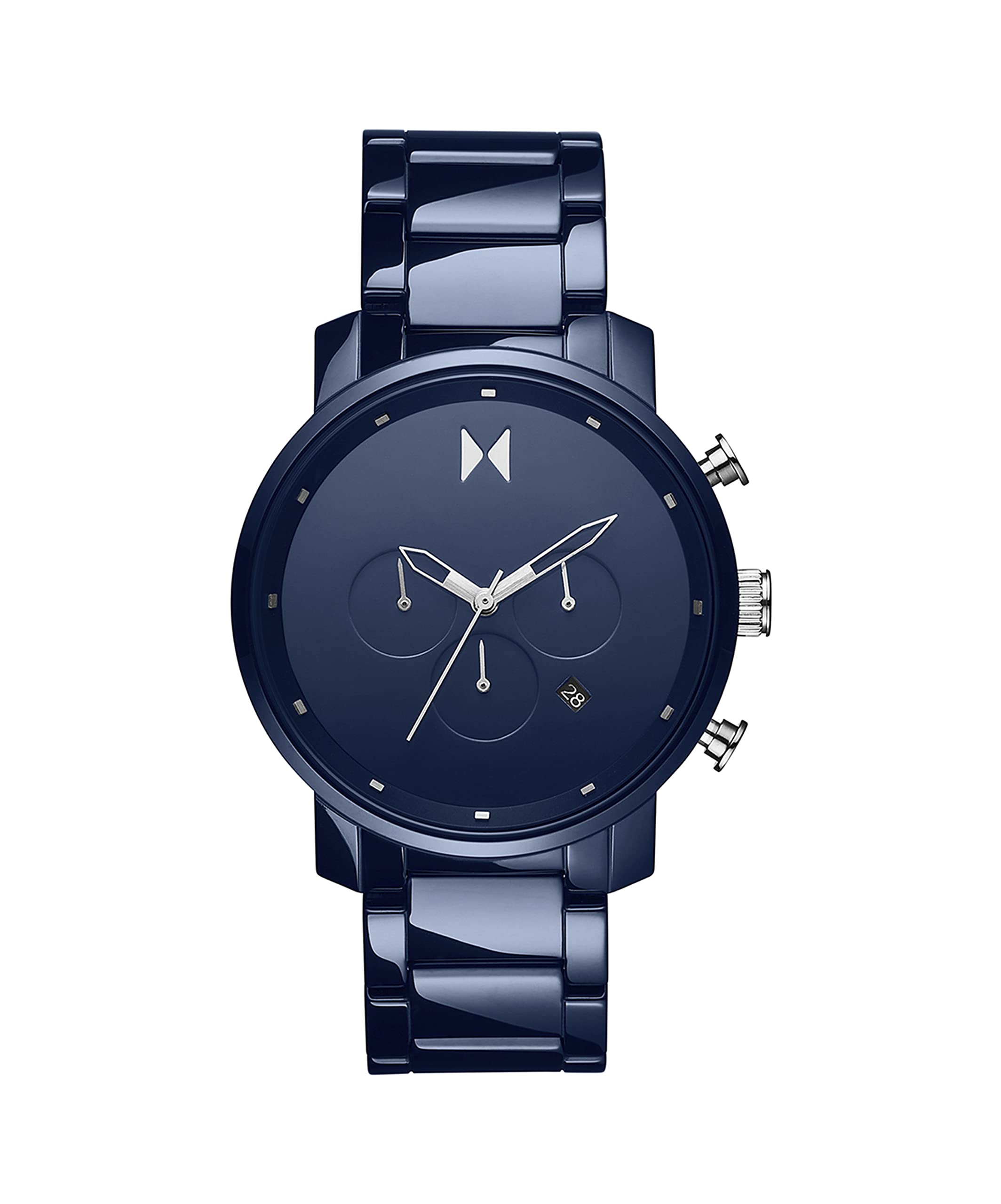 MVMT Chronograph Quartz Watch for Men with Blue Ceramic Bracelet - 28000204-D