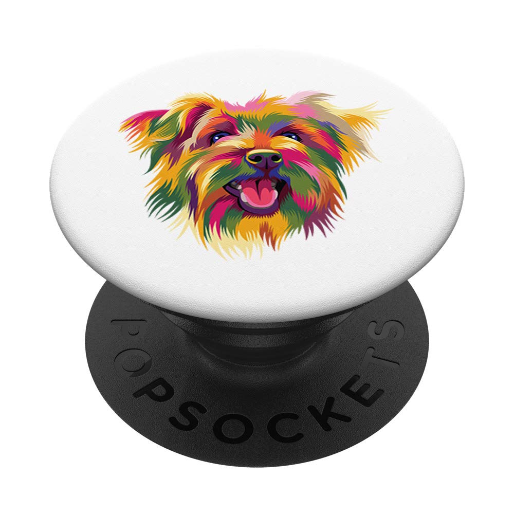 Yorkshire Terrier Cute Yorkie Pop Art Dog Gift PopSockets Swappable PopGrip