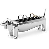 Umbra Dachsie Ring Holder - Gift for Weiner Dog Dachshund Doxie Lover - Jewelry Storage, Chrome