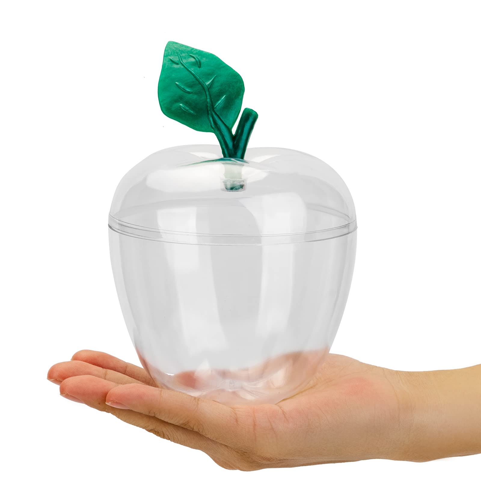 Photo 1 of HANZE Large Clear Apple Container, Apple Shaped Candy Toy 