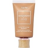 tarte Amazonian clay 16-hour full coverage foundation – Matte Finish Foundation with Amazonian Clay & Vitamin E for Hydration & Smooth Looking Skin, Vegan & Cruelty Free