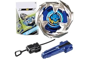 KONIKIWA Bey Battling Blade X BX-01 Dran Sword with Spinning Gyro Launcher and Handle Grip Battling Tops Game Gifts for Kids Boys Children - Blue