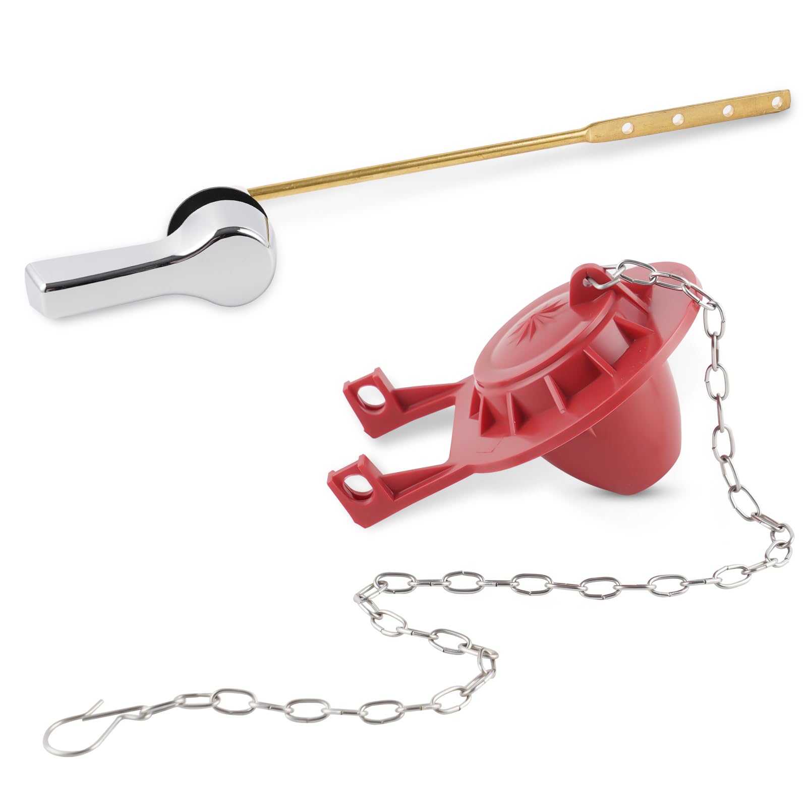 Hibbent Universal Front Mount Toilet Handle Replacement Kit with 2-inch ...