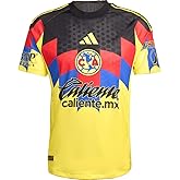 adidas Club America Home Men's Authentic Soccer Jersey 25/26 (US, Alpha, Small, Regular, Regular, Yellow)