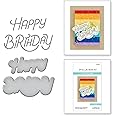 Spellbinders Stylized Happy Birthday Etched Dies, Metal