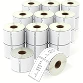 BETCKEY - Compatible DYMO 30324 (2-1/8" x 2-3/4") Multipurpose Labels, Perforated, Compatible with DYMO Labelwriter 450, 4XL, NOT Fit 550 & 5XL [20 Rolls/8000 Labels]