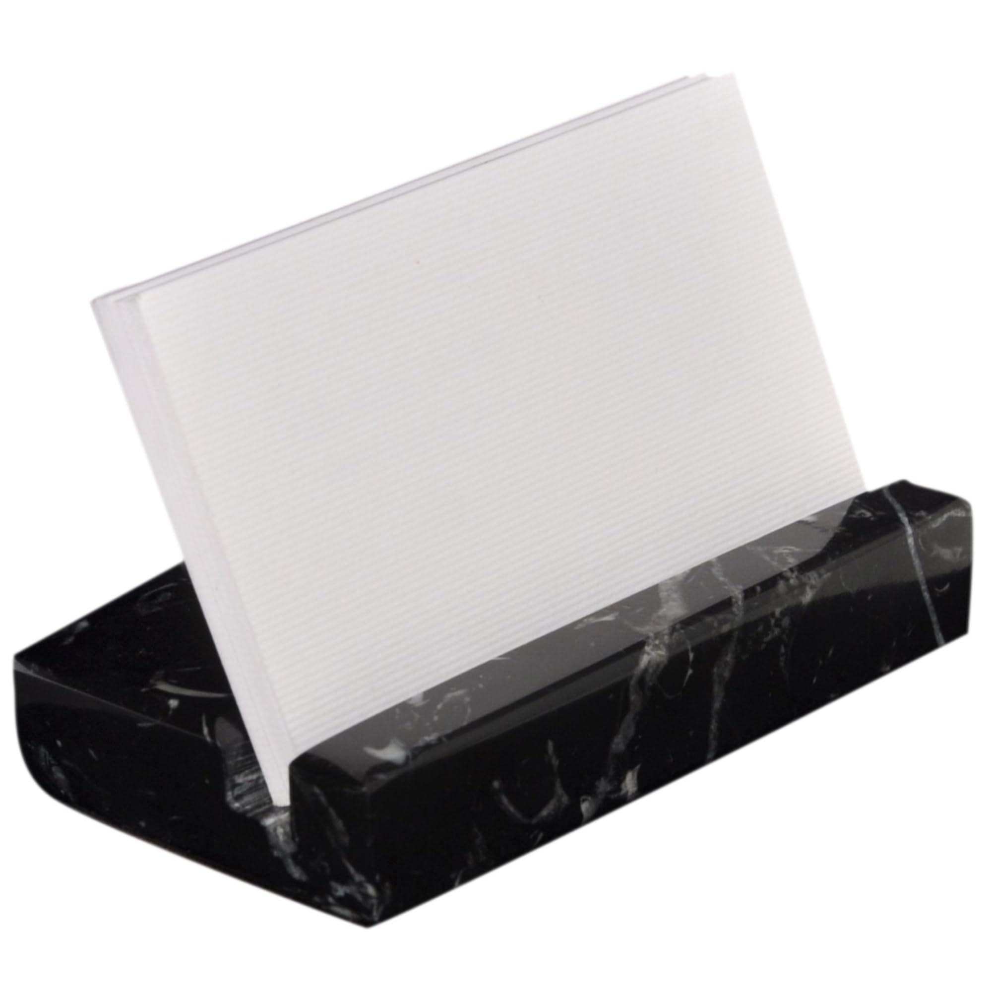 CraftsOfEgypt Business Card Holder for Desk - Marble Business Cards Holder for Desktop - Desk organizers and accessories -Display Stand for office organization