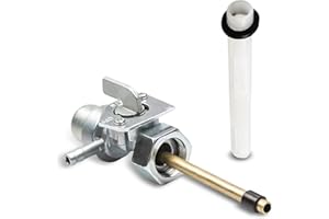 DYEKNEE 1 PC Fuel Switch, Replacement Parts 16950-MM8-020 16950-MC9-830 16950-MA4-671 16950-KBR-000, Fuel Tank Shut-off Valve, Compatible with ATC250 ATC350 TRX200 TRX250 TRX300 (Silver)