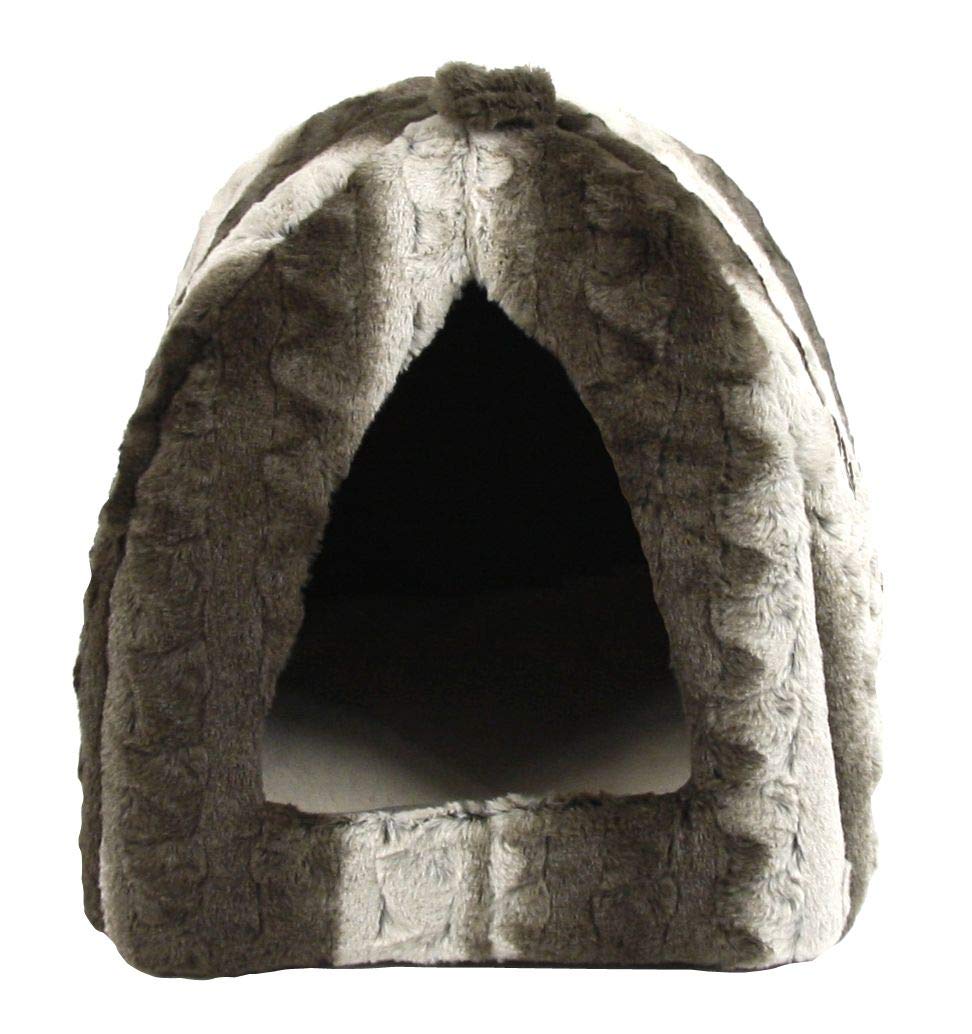Rosewood Grey & Cream Pyramid Cat Bed