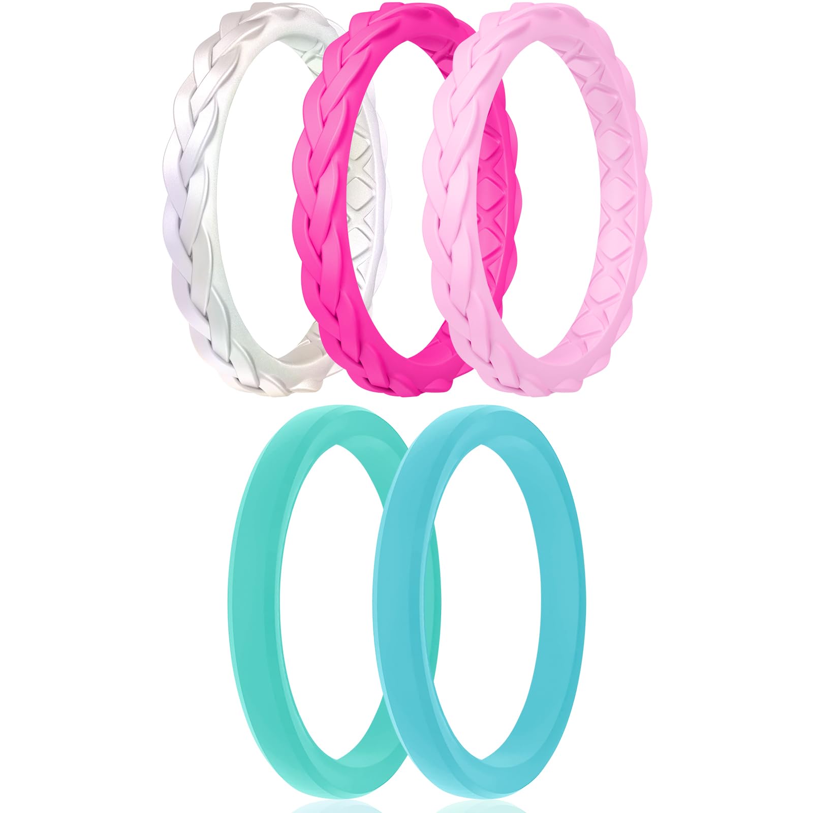Egnaro Women's Rings Enhancers, Silicone Thin and