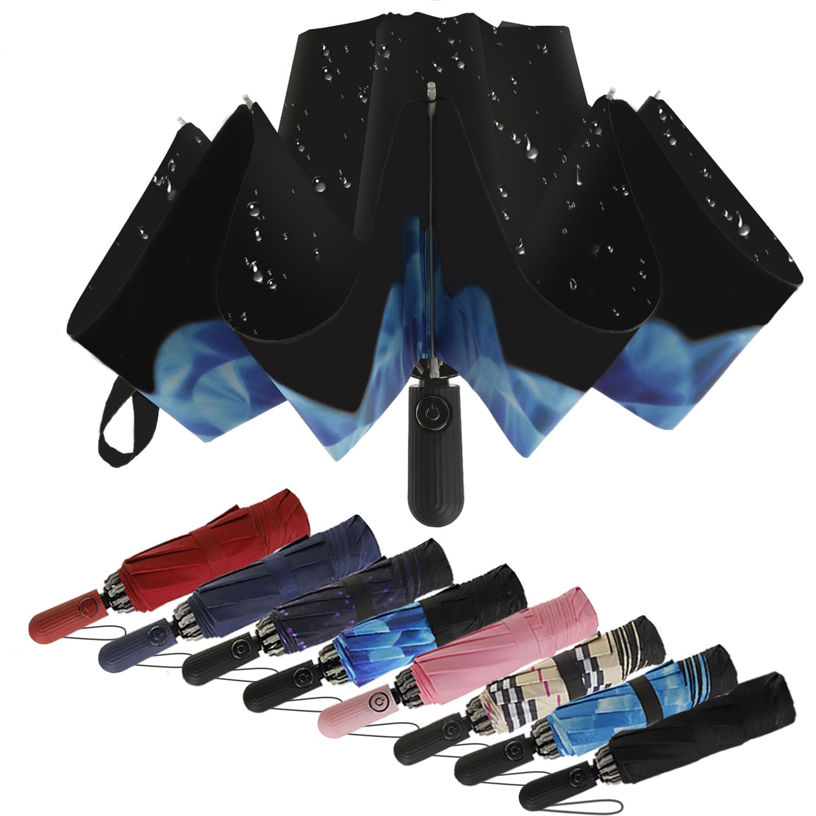 ZDSSM Compact Travel Umbrella Inverted Reverse