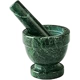 Fox Run Marble Mortar and Pestle, Green