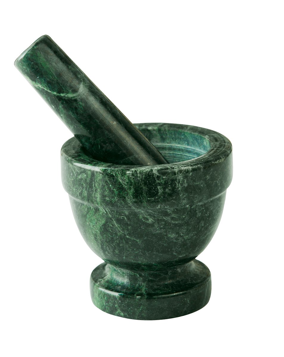 Fox Run Marble Mortar and Pestle, 3-inch, Green by Fox Run