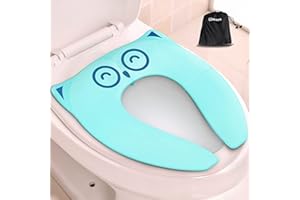 Gimars Upgrade Folding Large Non Slip Silicone Pads Travel Portable Reusable Toilet Potty Training Seat Covers Liners with Ca
