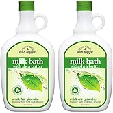 Village Naturals Bath Shoppe, White Tea and Jasmine Foaming Milk Bath, 28 Fl Oz, Pack of 2