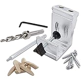 General Tools Woodworking Pocket Hole Jig Kit - All-In-One Aluminum Pocket System with Carrying Case