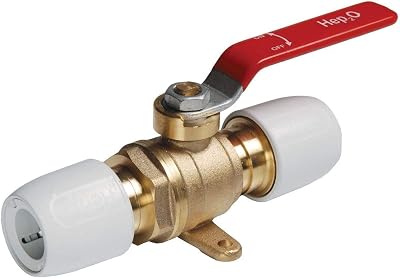 Hep2O 15mm Brass Lever Ball Valve Hot Cold Plumbing Pipe Fittings