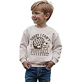 CM C&M WODRO Toddler Kid Boy Girl Football Outfit Football Season Sweatshirt Game Day Shirt Long Sleeve Crewneck Pullover Top