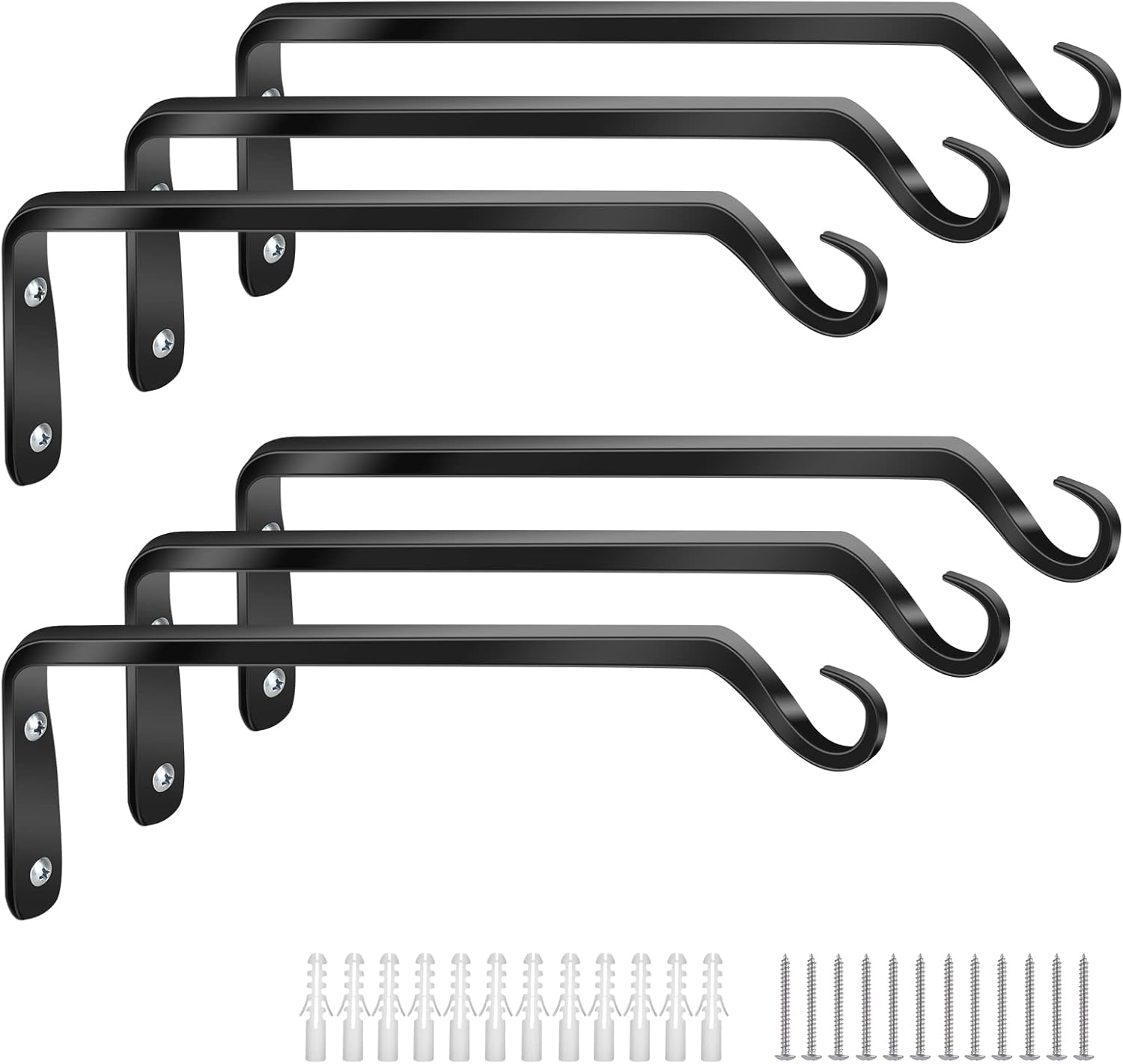 Outdoor Hanging Brackets - Worth Garden 6-Pack 10
