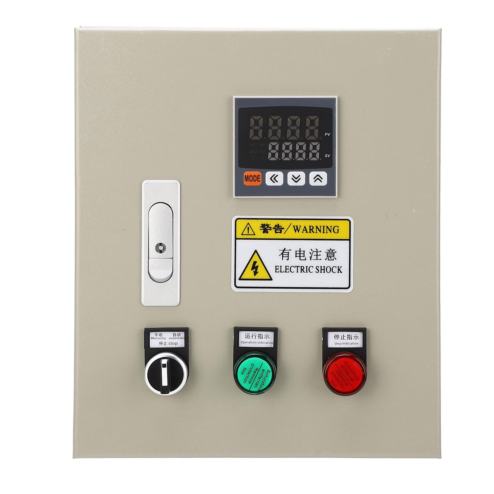 Photo 1 of Pid Temperature Controller, 380V AC 3 Phase 15KW Intelligent Tat Temp Control Box Temperature Controller with M6 K Type 2M Thermocouple Pid Controller with Thermocouple for Home