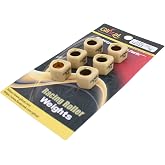Glixal 16x13mm High Performance Polygon Variator Sliders, Racing Sliding Roller Weights 139QMB GY6 50cc - 100cc Scooter Moped ATV (7 Gram)