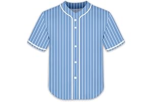 Slvriog Kids Baseball Jersey Button Down Toddler Jersey for Boy Girl Personalized Plain Sports T-Shirts 4-7Years