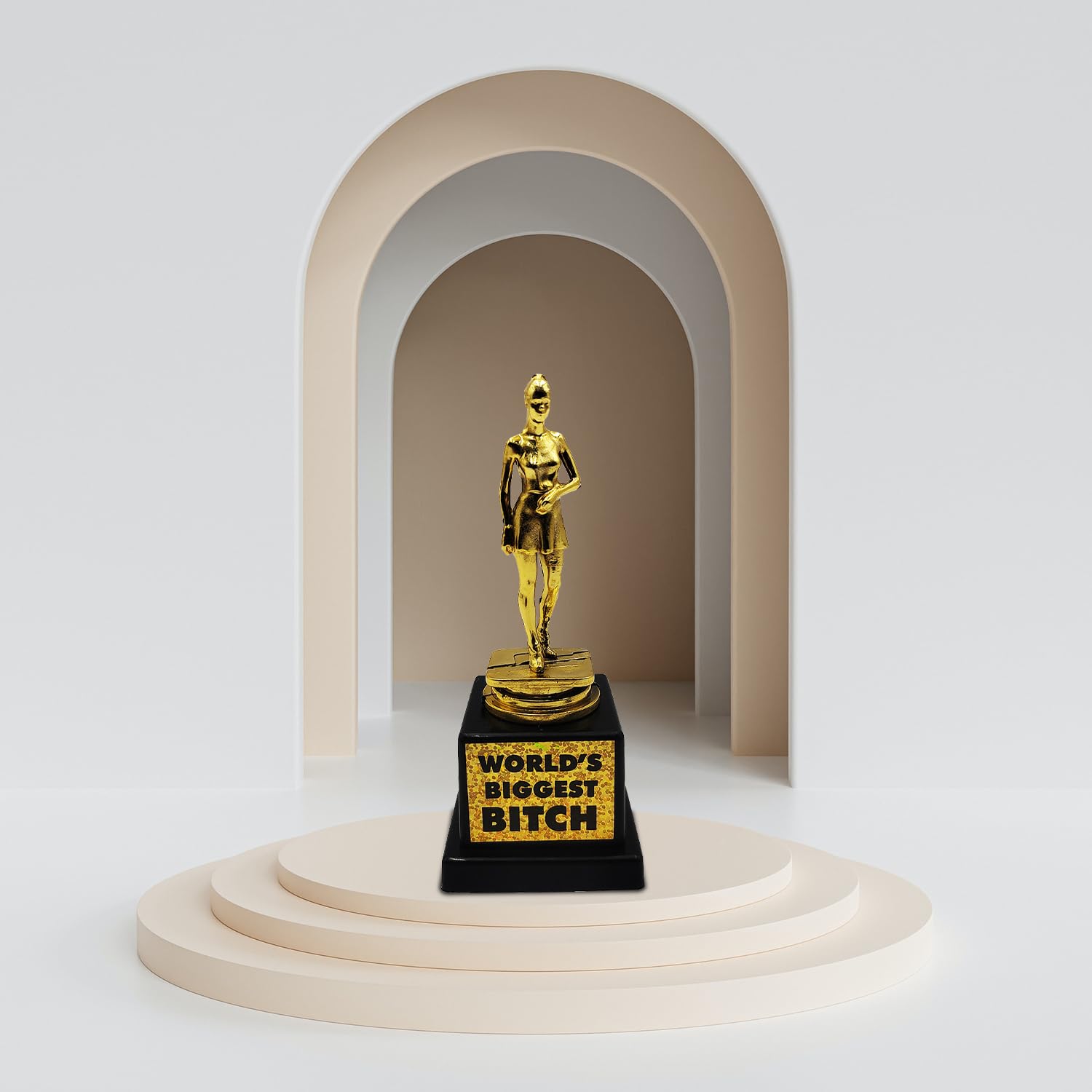 Mad Monkey World's Biggest Funny Trophy - Joke Decorative Trophy