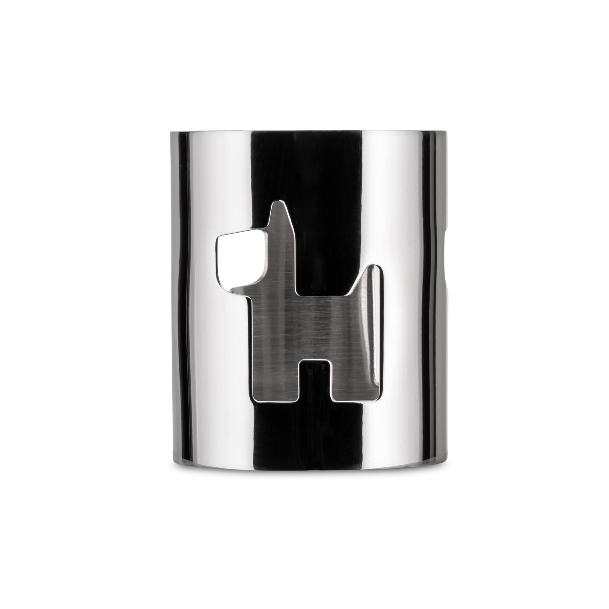 A di Alessi Girotondo Napkin Ring, Dog, (AKK10 D),Silver