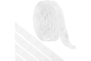 MECCANIXITY 2 Yard Snap Button Tape for Sewing, Cotton Snap Button Trim Fastener Buckles Tape for Clothes Fabric DIY Craft, W