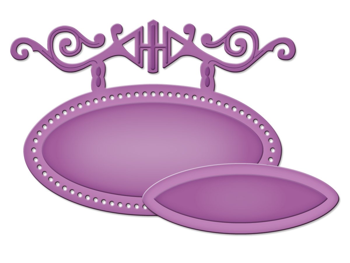 Spellbinders D-Lites Ornamental Tags Three Die, Gold