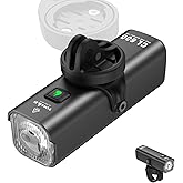 TOWILD Bike Lights for Night Riding,Compatible with Garmin/GoPro Mount,600 Lumen Bike Headlight,2000mAh Rechargeable Battery,Waterproof Bike Front Light for Commuter Cyclists-Fits All Bikes
