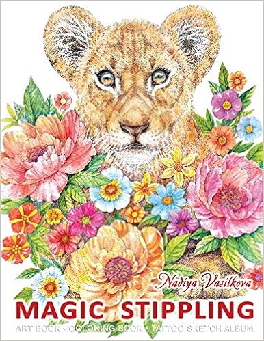 Amazon Com Magic Stippling Art Book Coloring Book Tattoo