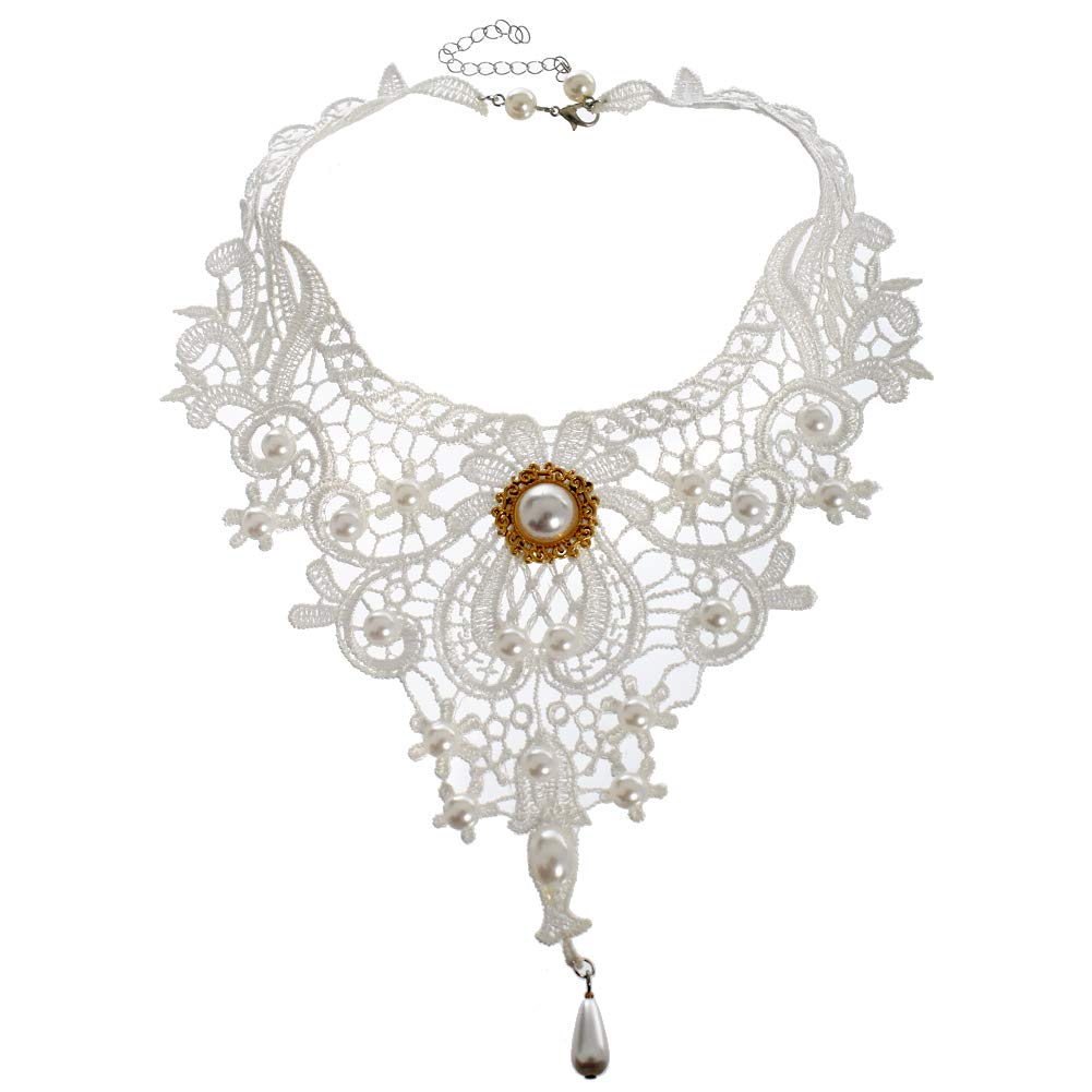 BLESSUME Steampunk Lace Choker Necklace (F)