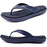 KuaiLu Womens Flip Flops Ladies Yoga Mat Comfortable Walking Thong Sandals With Plantar Fasciitis Arch Support Slip On Indoor Outdoor For Summer