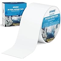 Kohree RV Sealant Tape, 4 Inch x 50 Foot White Roof Seal Tape UV & Weatherproof Butyl Tape for RV Repair, Window, Boat Sealin