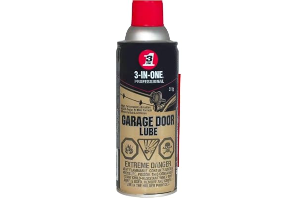 3-IN-ONE Professional Garage Door Lube 311g | Quick-Drying, No Mess Formula Minimizes Friction in Residential or Commercial G