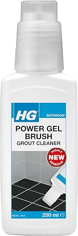 HG Power Gel Brush Grout Cleaner 250ml - Heavy Duty Tile Stain Remover view 1