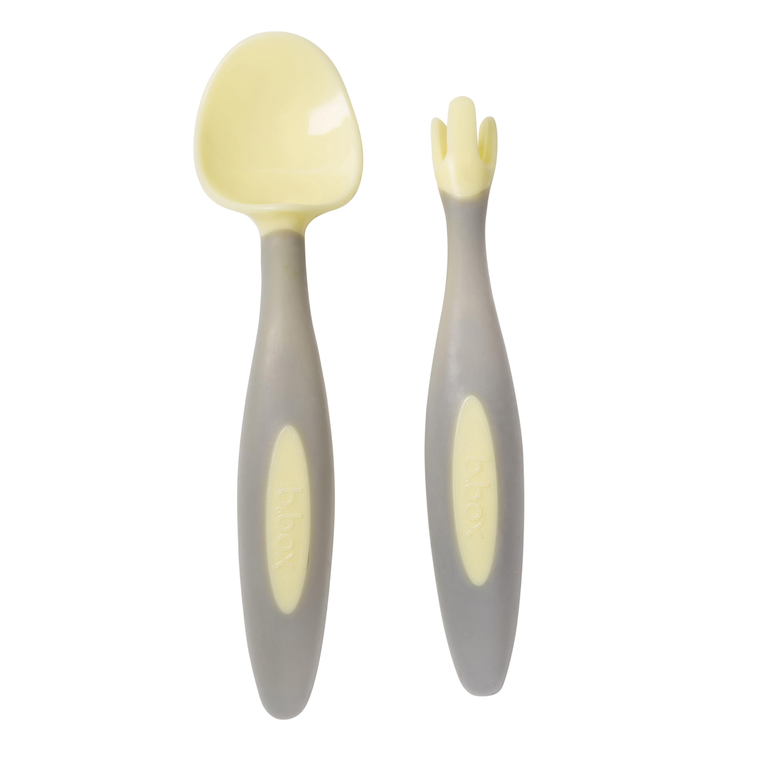 b.box Toddler Cutlery Set - Easy Grip Handles, Travel case, Unique Fork Design | Designed by Occupational Therapist | Dishwasher Safe | from 9m+