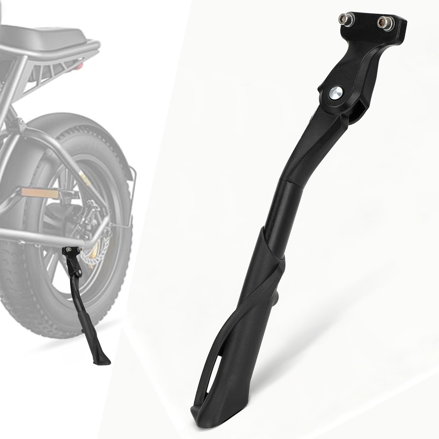 Photo 1 of BAOUFF Bike Kickstand with 40mm Mount Hole,Adjustable Aluminum Alloy Bicycle Side Kick Stand for 20-22 Inch Bicycles Ebikes Mountain Bikes