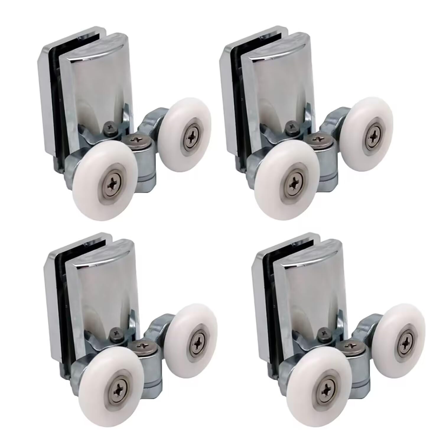 Lower Wheel Shower Door Wheels 23mm Shower Door Rollers Bottom （Lower Wheel 4pcs ）