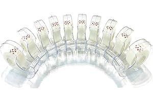 Amogato Transparent Office Tape Dispensers 10 Pack, 0.7" x 30 yds per roll, Perfect for Office,Home, School,and Crafts