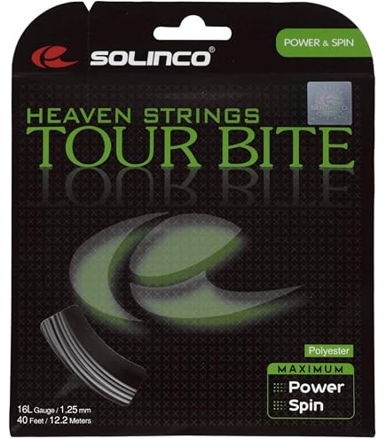 Locatable Poly String Solinco Tour Bite Tennis String Solinco Tour Bite 4-Sided Poly Tennis ...