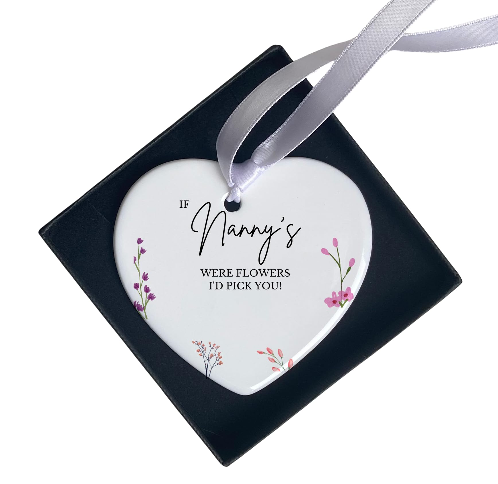 If Nanny's Were Flowers I'd Pick You, Personalised Bauble, Gift From Grandchildren, Mothers Day Present, Nan Decoration Keepsake