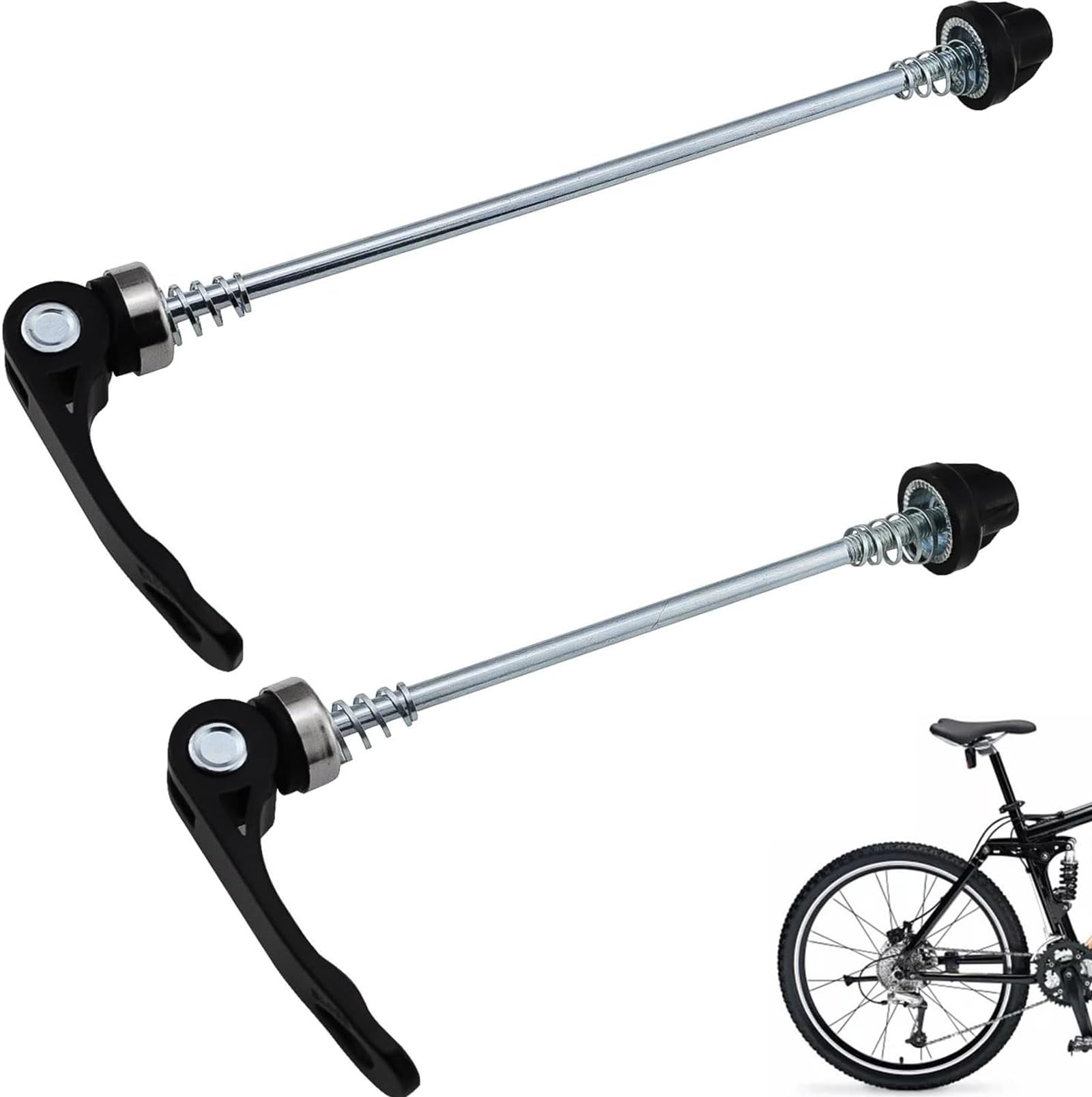 FYSL Quick Release Skewers 1 Pair bicycle Skewers Bike Front Rear Axle MTB Wheel Axle Bike Hollow Axle Set Fit for Road Bike, Mountain Bike