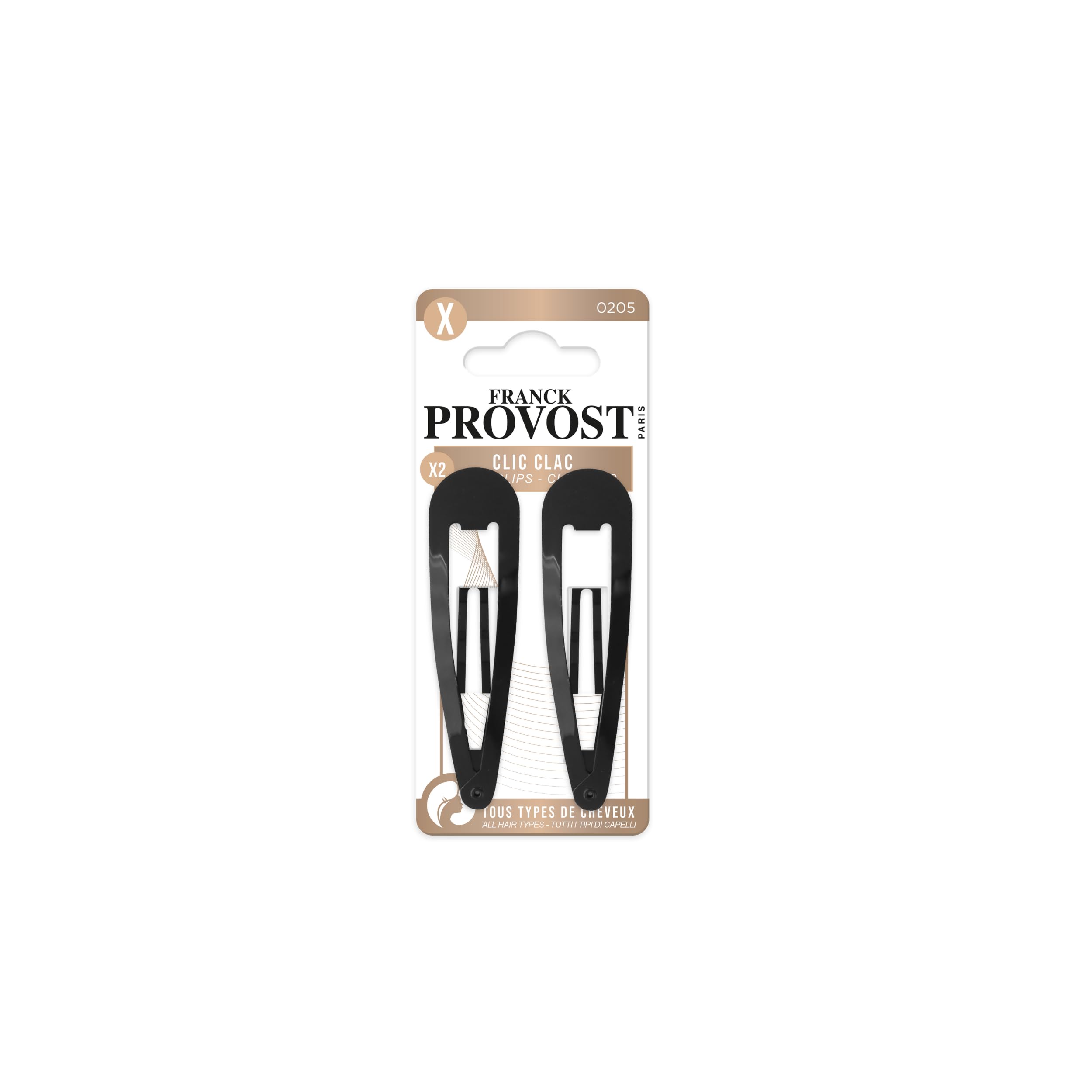 Franck Provost Clic Clac Large Hair Clips - Set of 2 - Outdoors