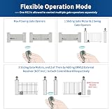 TOPENS M12 Remote 4-Button Fob for Swing Sliding Gate Opener 2-Pack view 7