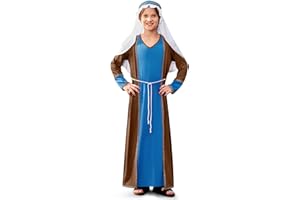 BesserBay Boys Christmas Joseph Outfit with White Headpiece 4-14 Years