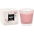 NEST New York Scented 3-Wick Candle, Himalayan Salt & Rosewater - 21.2 oz - Up to 100-Hour Burn Time - Reusable Glass Vessel