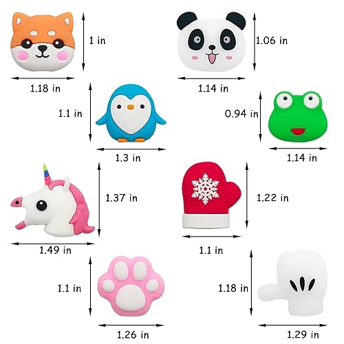 ZAKVOOR 27 Pieces Cute Cable Protector for Phone Charger, Animal