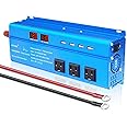 LVYUAN 1000 Watt Pure Sine Wave Inverter 12V to 110V DC to AC with LED Display, 3 U.S. Outlet, USB Charger Ports, Car Power Inverter for Vehicles, RV, Outdoor, Home